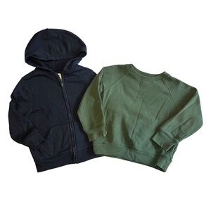 4T Primary Green and Old Navy Kids Sweatshirt Duo